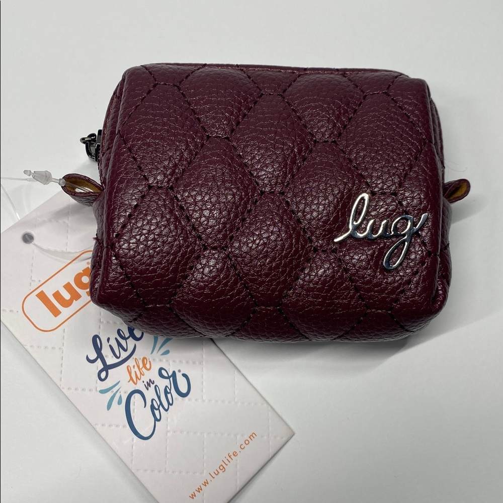 NWT Lug Choo Choo Mini VL Pill Box-Wine